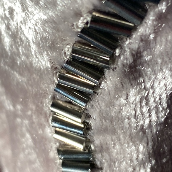 CHICO’S - jacket: velvet open silver lined l/s w designed silver beads - 1 / 12 - Picture 14 of 16